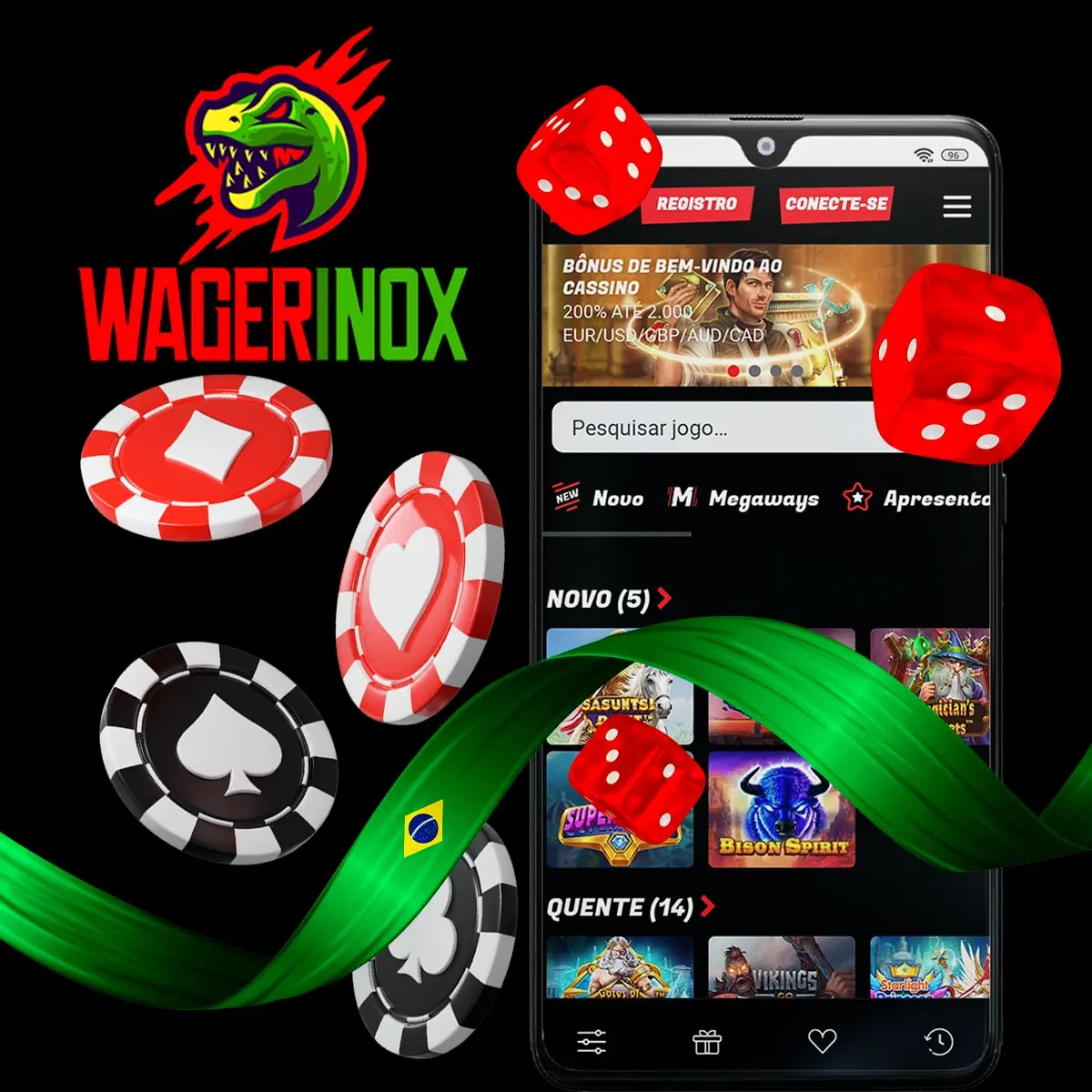 Como fazer apostas no site da Wagerinox